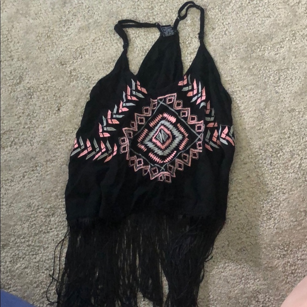 Fringe crop top